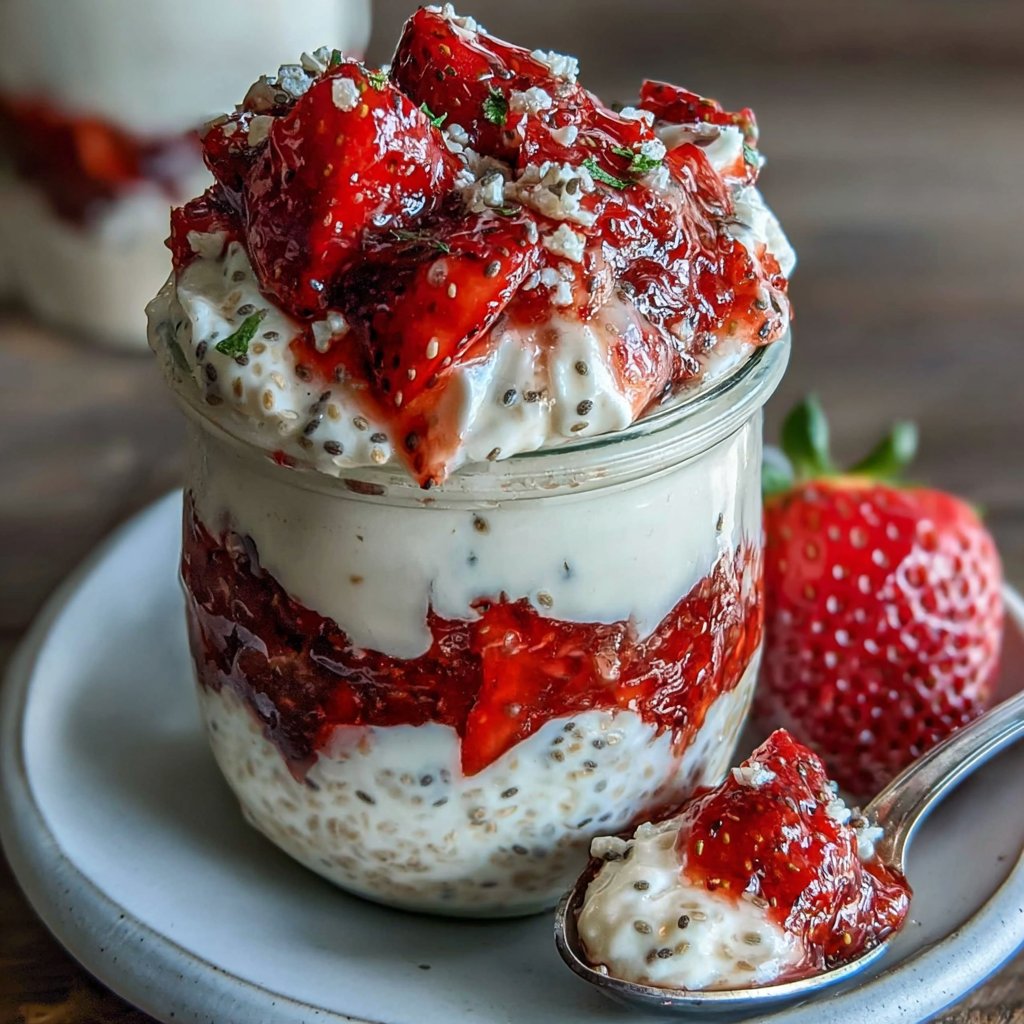 Strawberry Chia Seed Pudding