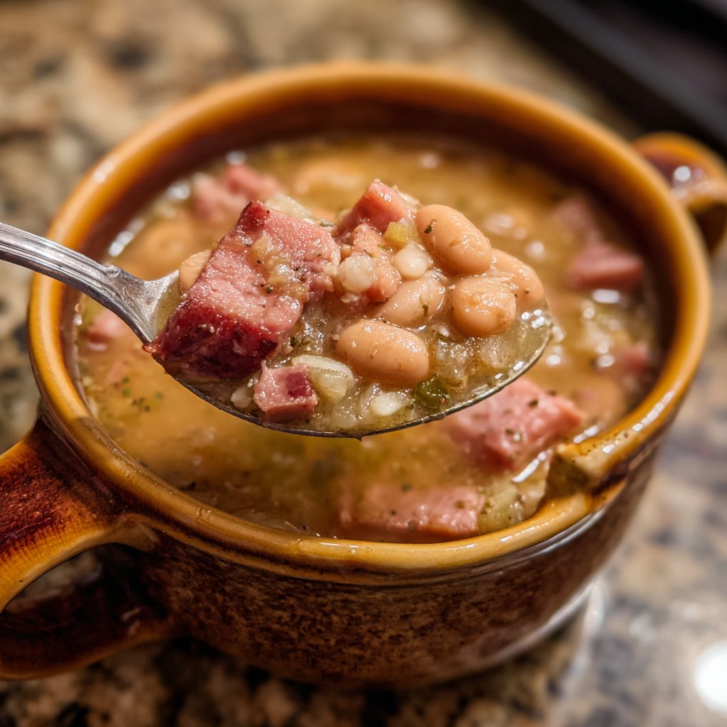 Ham and Bean Soup with Cozy Aroma