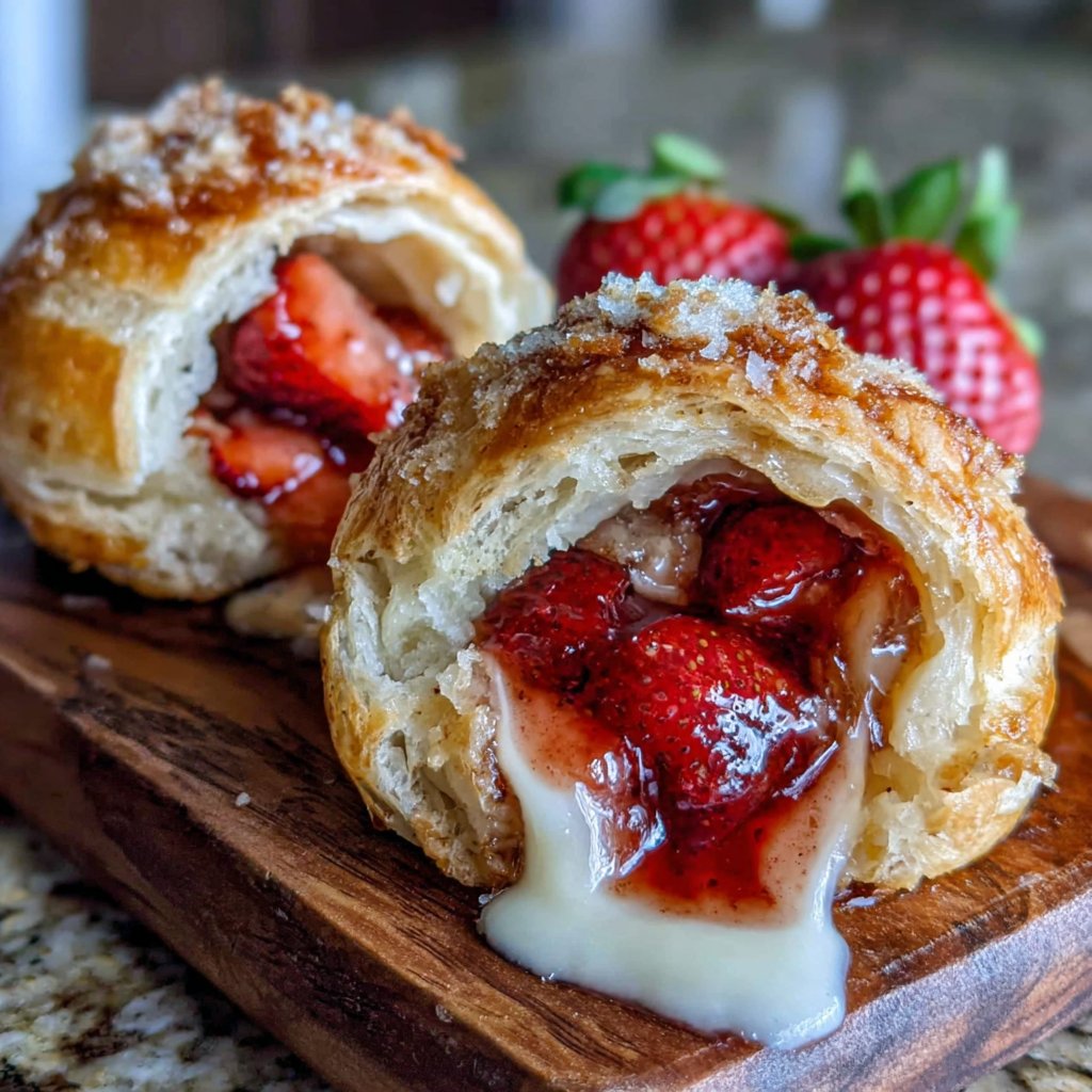 Strawberry-Filled Pastry Puffs