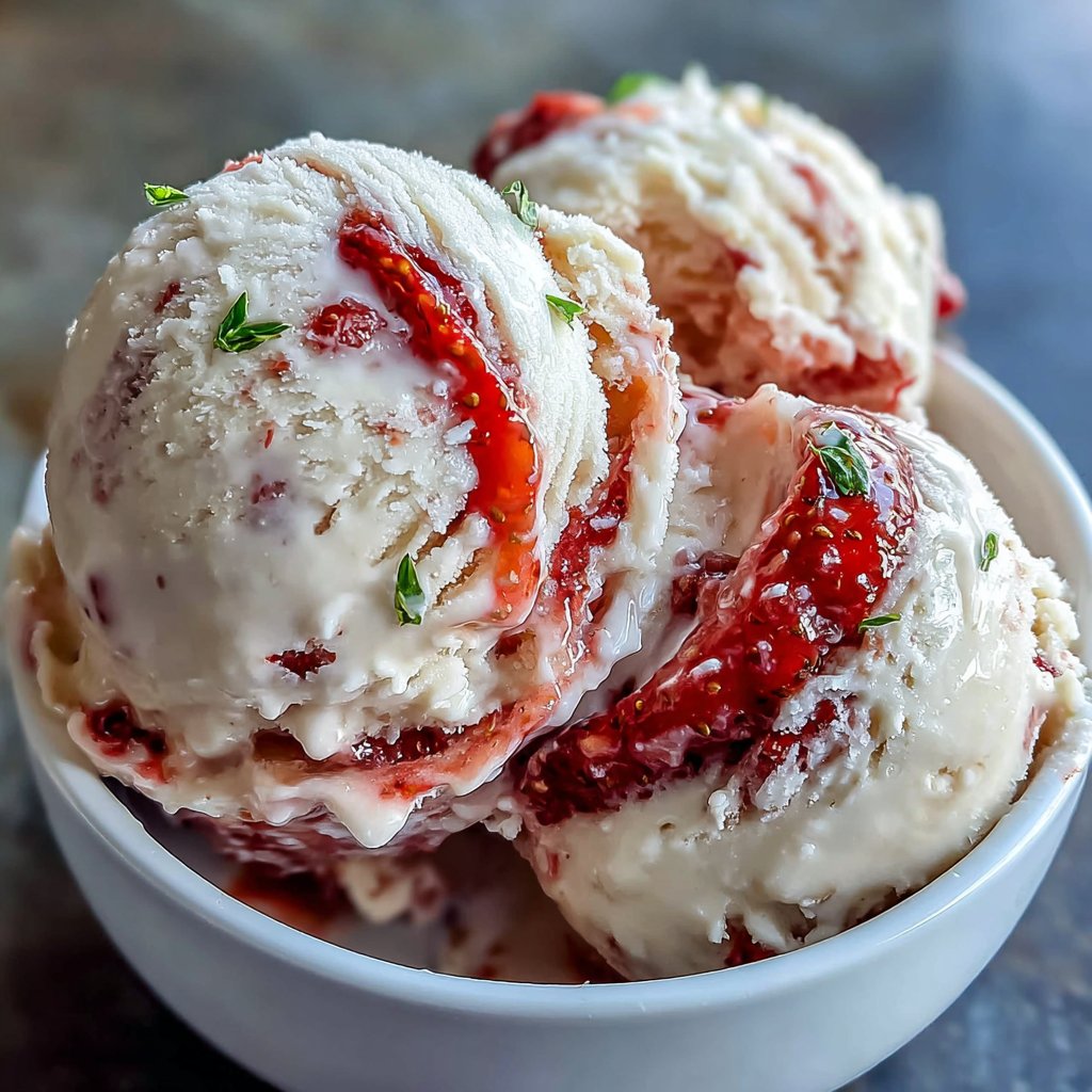 Light Strawberry Sorbet Cups