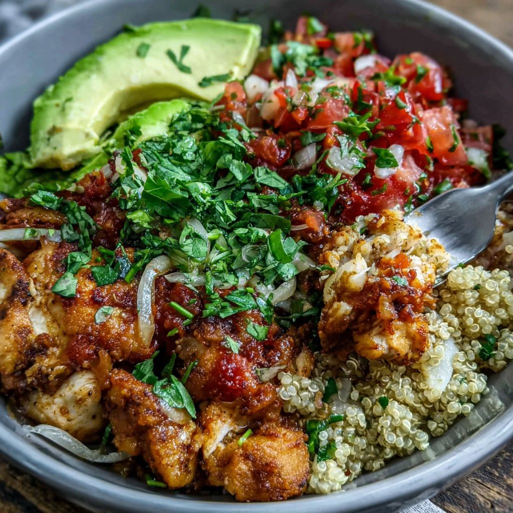 Chicken Taco Protein Bowl
