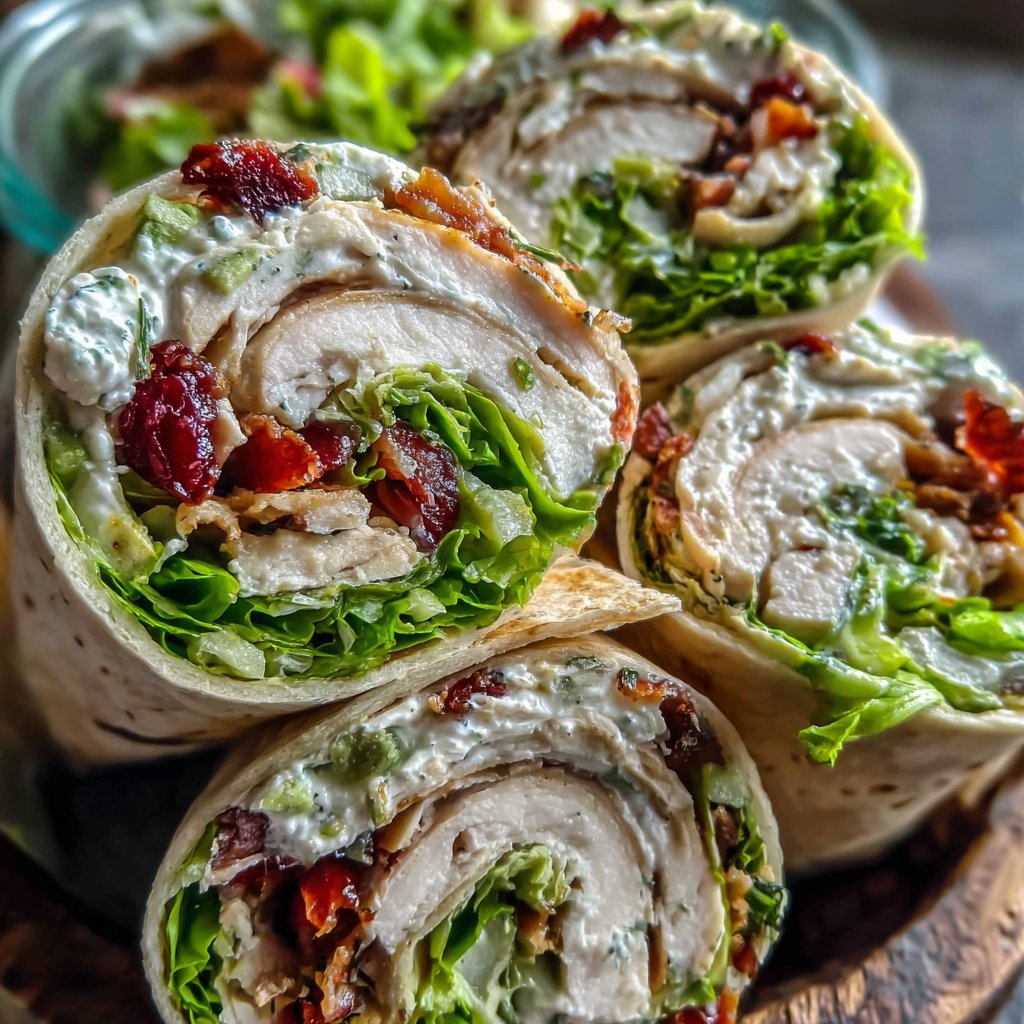 Turkey Avocado Wraps for Lunch