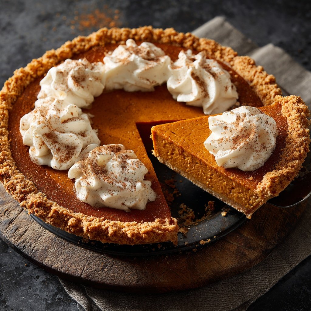 Festive Spiced Pumpkin Pie