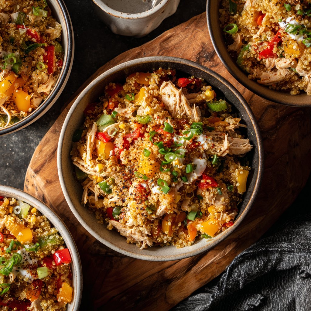 Spicy Turkey Quinoa Bowls