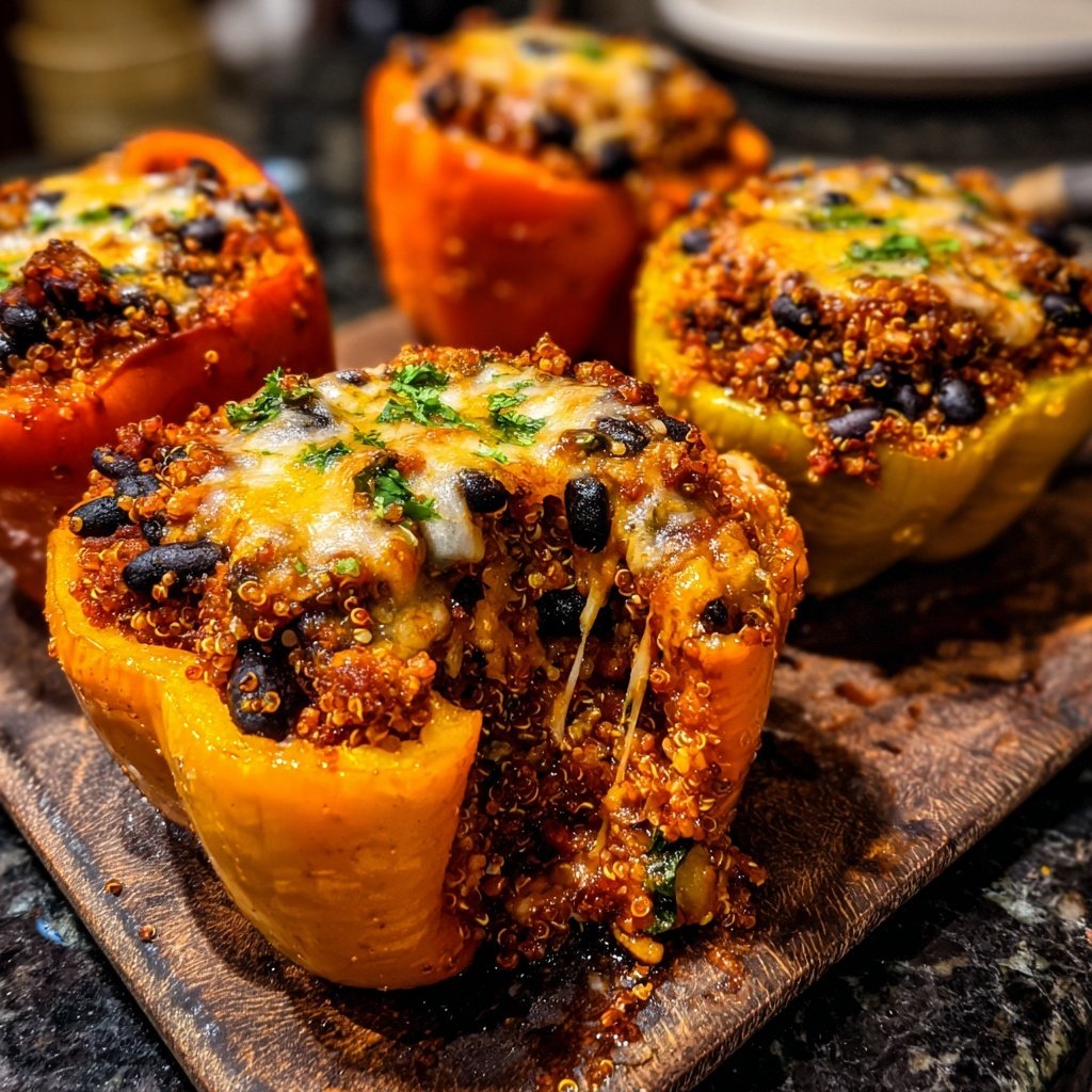 Stuffed Bell Peppers with Quinoa