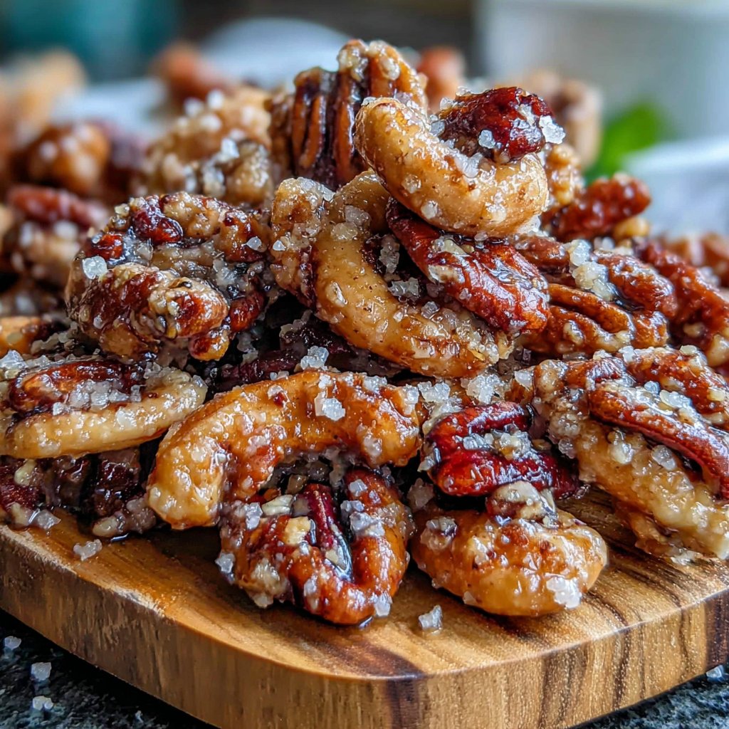 Maple Dandelion Glazed Nuts